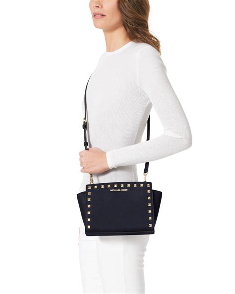 michael kors selma bag medium blue|Michael Kors selma medium.